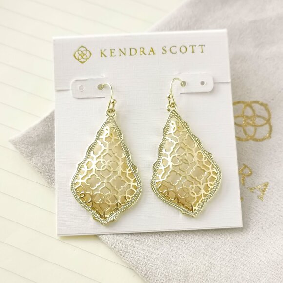 Kendra Scott | Jewelry | Addie Gold Filigree Mix Drop Earrings Kendra